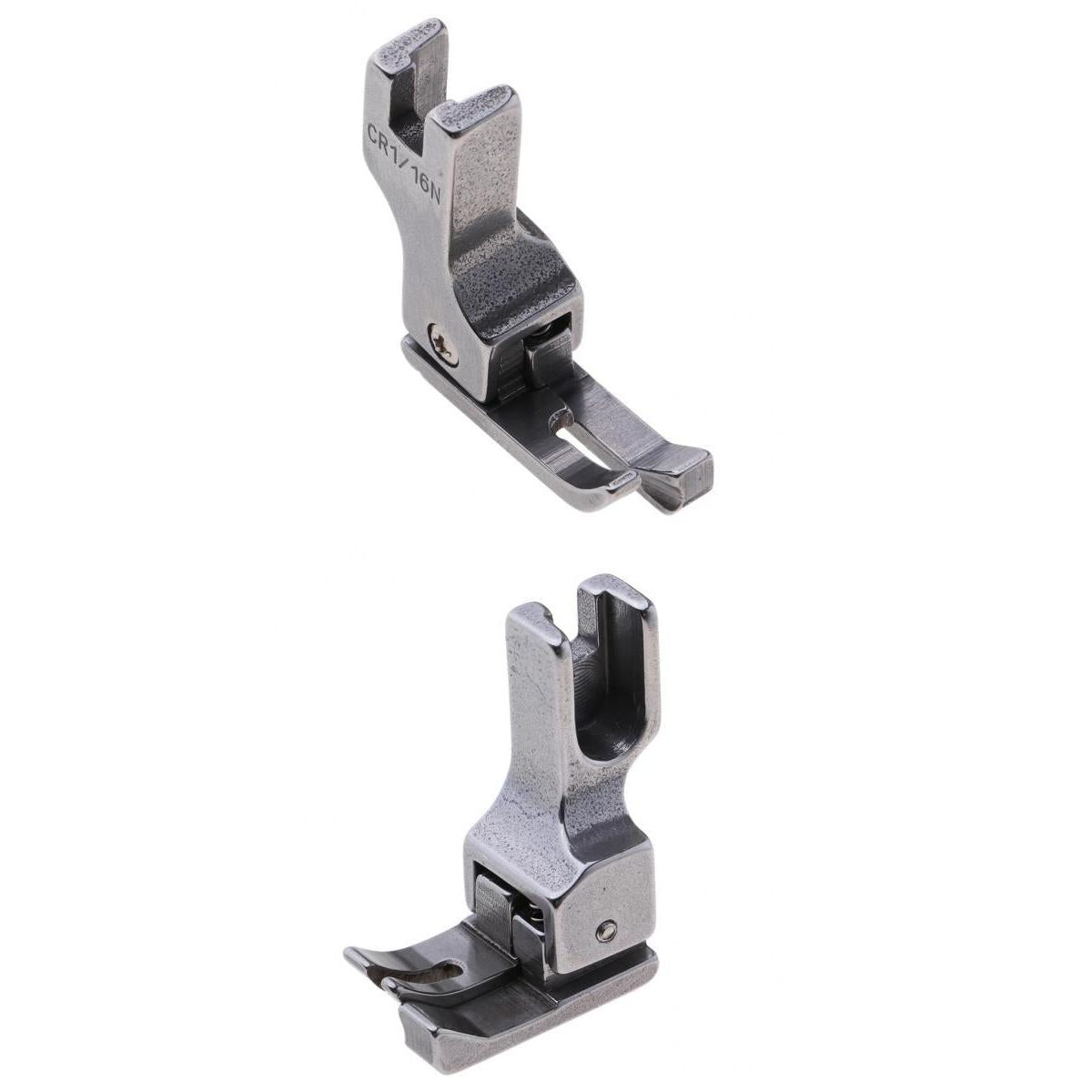 2pcs Right Compensating Presser Foot for Industrial Sewing Machines 1/16 1/8