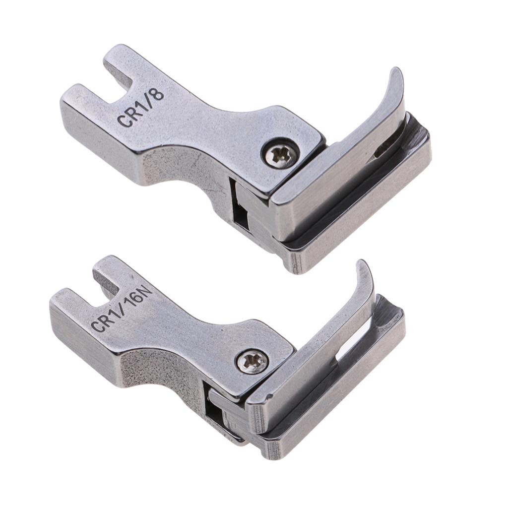 2pcs Right Compensating Presser Foot for Industrial Sewing Machines 1/16 1/8