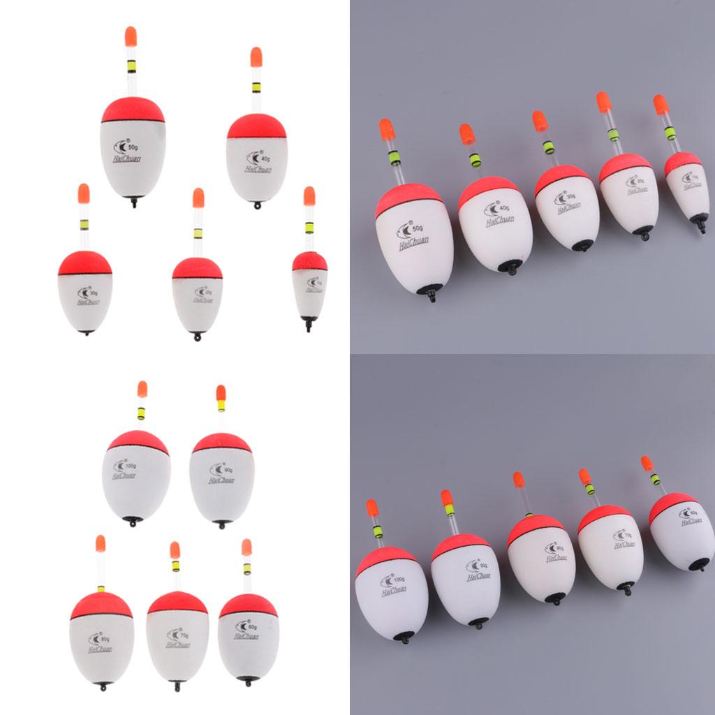 10pcs EVA Foam Floats Luminous Fishing Float Bobber Sea Rock Fishing