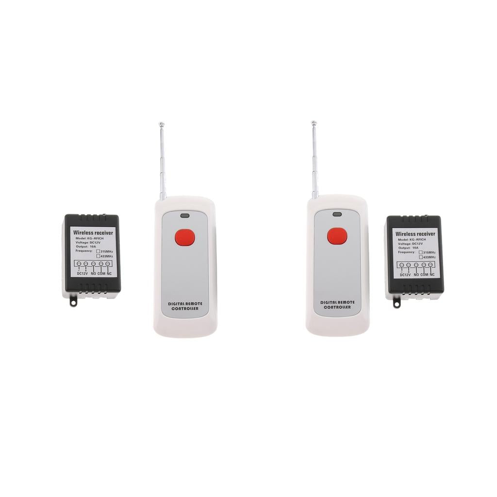 2pcs 12V 1000m Wireless Remote Control Switch Remote Controller for Lights