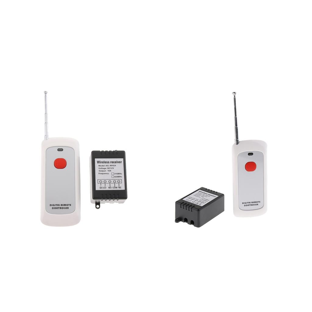 2pcs 12V 1000m Wireless Remote Control Switch Remote Controller for Lights