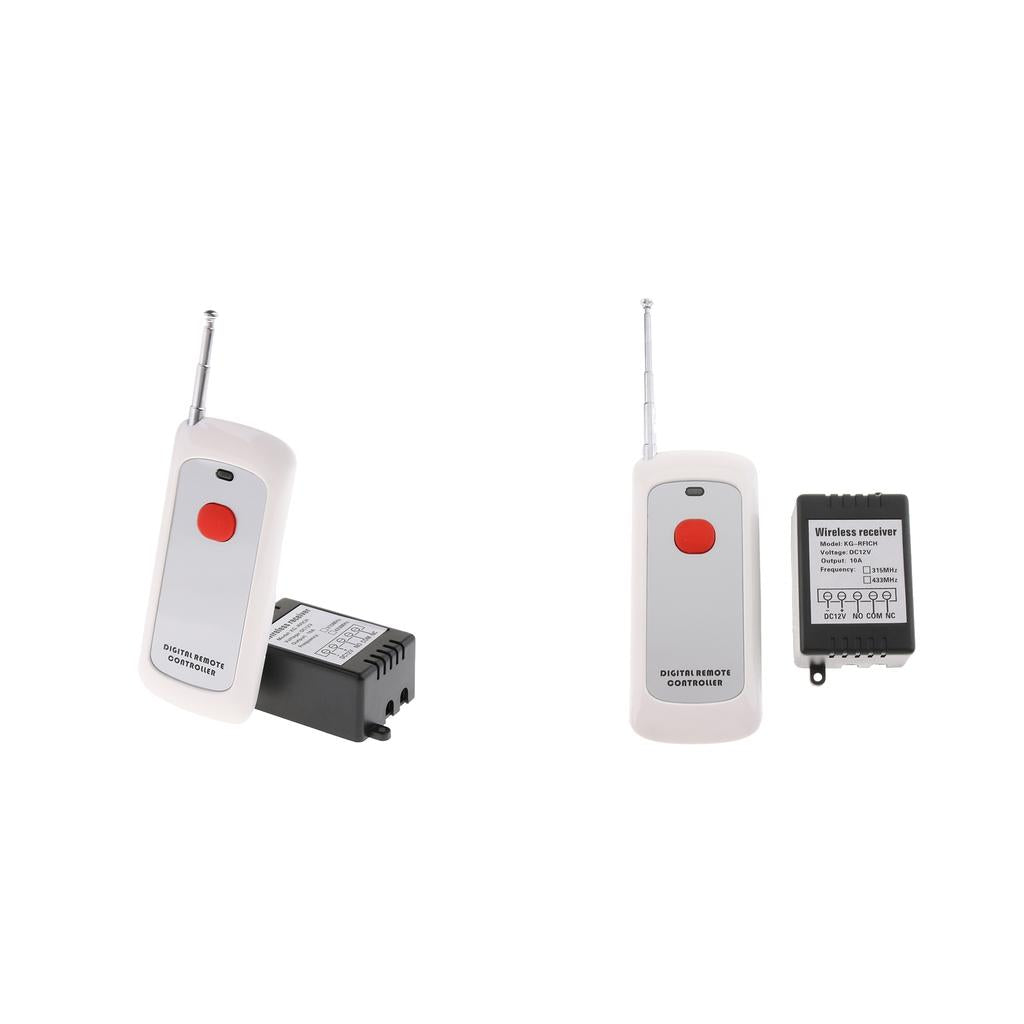 2pcs 12V 1000m Wireless Remote Control Switch Remote Controller for Lights