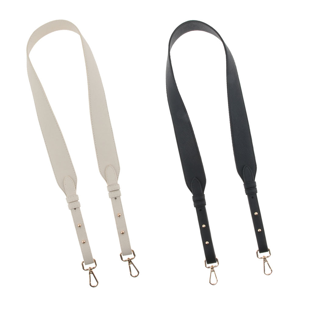 2x 4cm Wide Purse Strap Replacement Leather Crossbody Bag Strap Handbag Belt