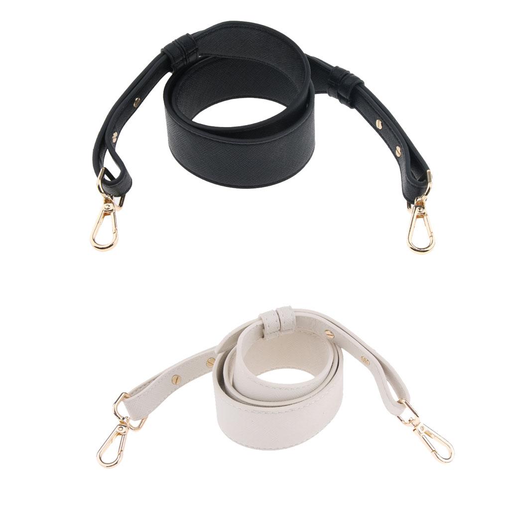 2x 4cm Wide Purse Strap Replacement Leather Crossbody Bag Strap Handbag Belt