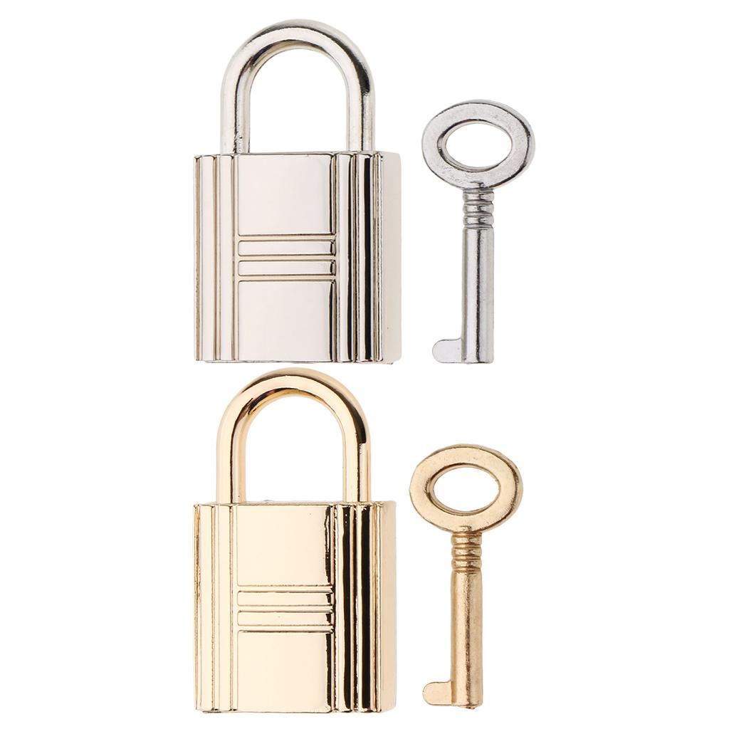 2 Cute Security Travel Lock Lockout Suitcase Drawer Alloy Padlock with 1 Key