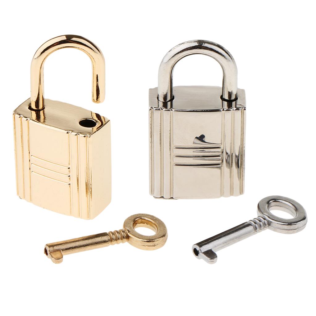 2 Cute Security Travel Lock Lockout Suitcase Drawer Alloy Padlock with 1 Key