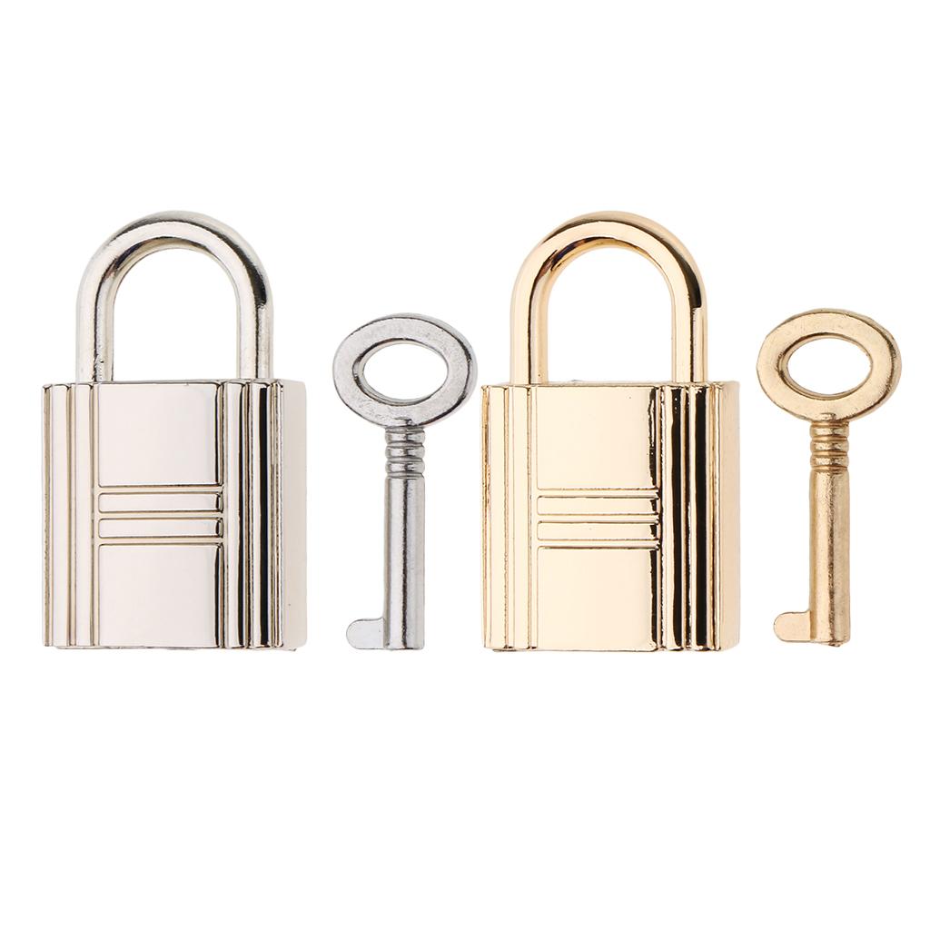 2 Cute Security Travel Lock Lockout Suitcase Drawer Alloy Padlock with 1 Key