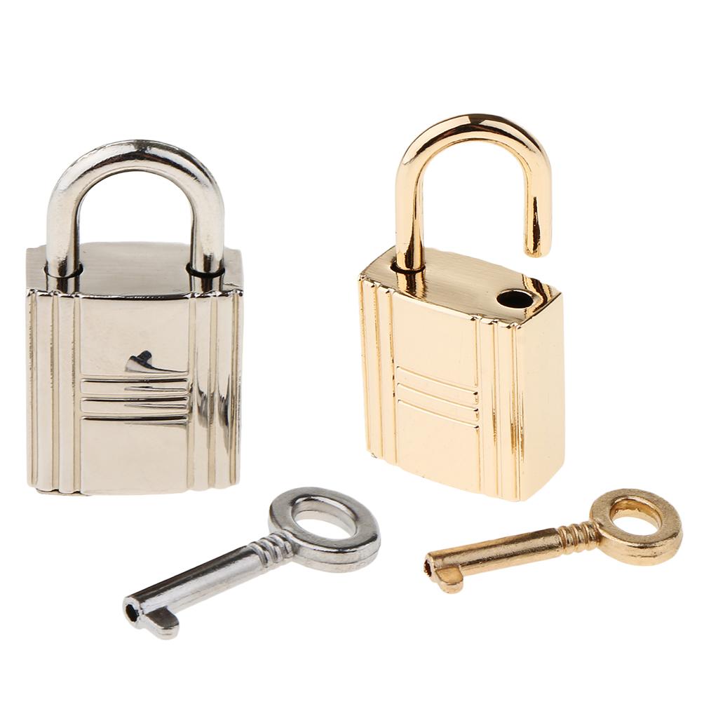 2 Cute Security Travel Lock Lockout Suitcase Drawer Alloy Padlock with 1 Key