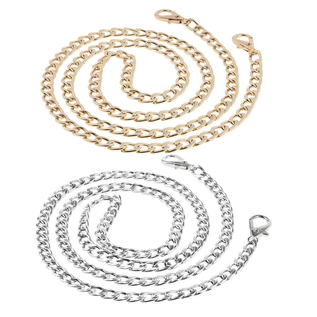 2x Replacement Chain Strap Purse Handbag Handle DIY Shoulder Bag Strap
