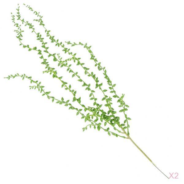 2pcs Artificial Wall Hanging Succulents Plants String of Pearls 5 Branch