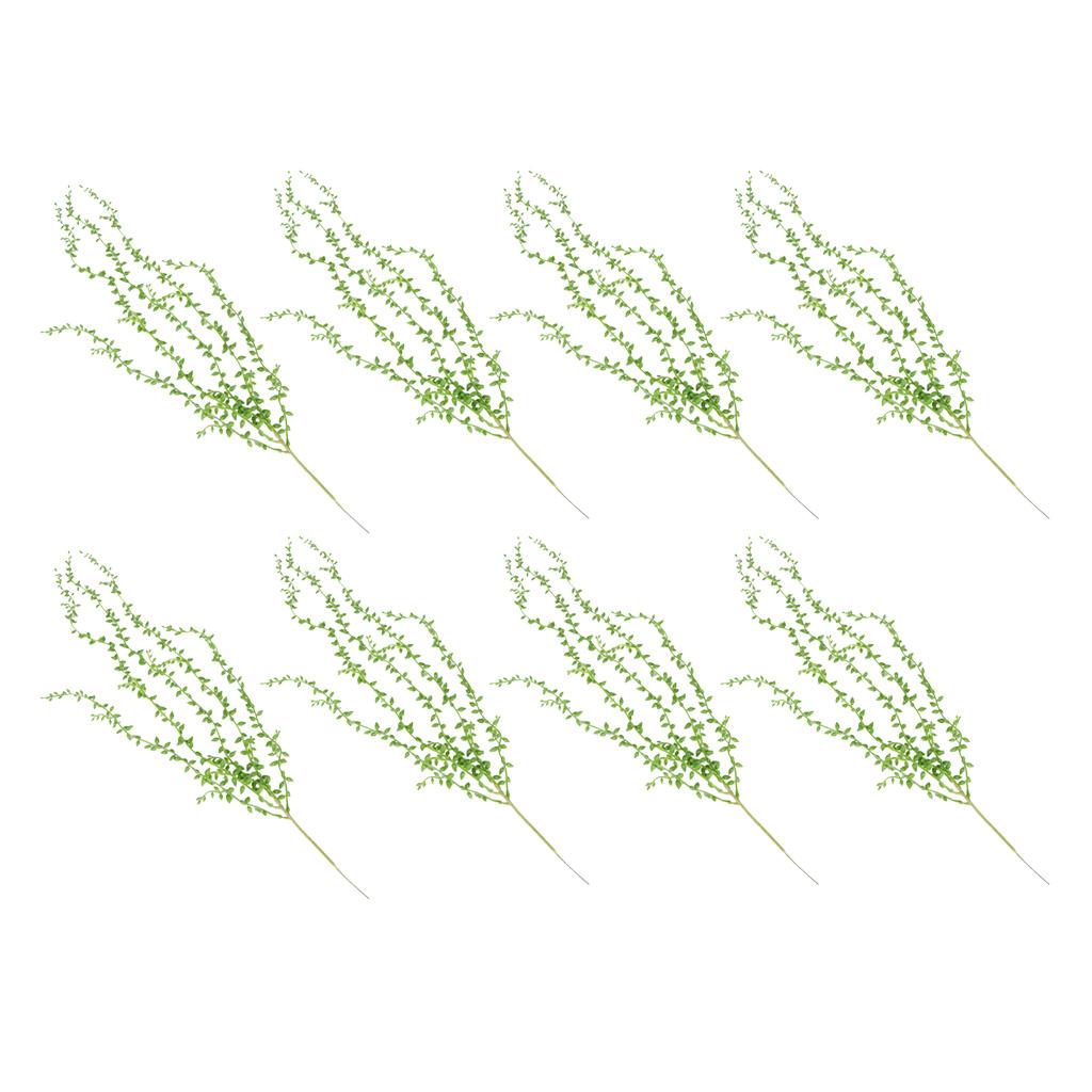 8pcs Artificial Wall Hanging Succulents Plants String of Pearls 5 Branch