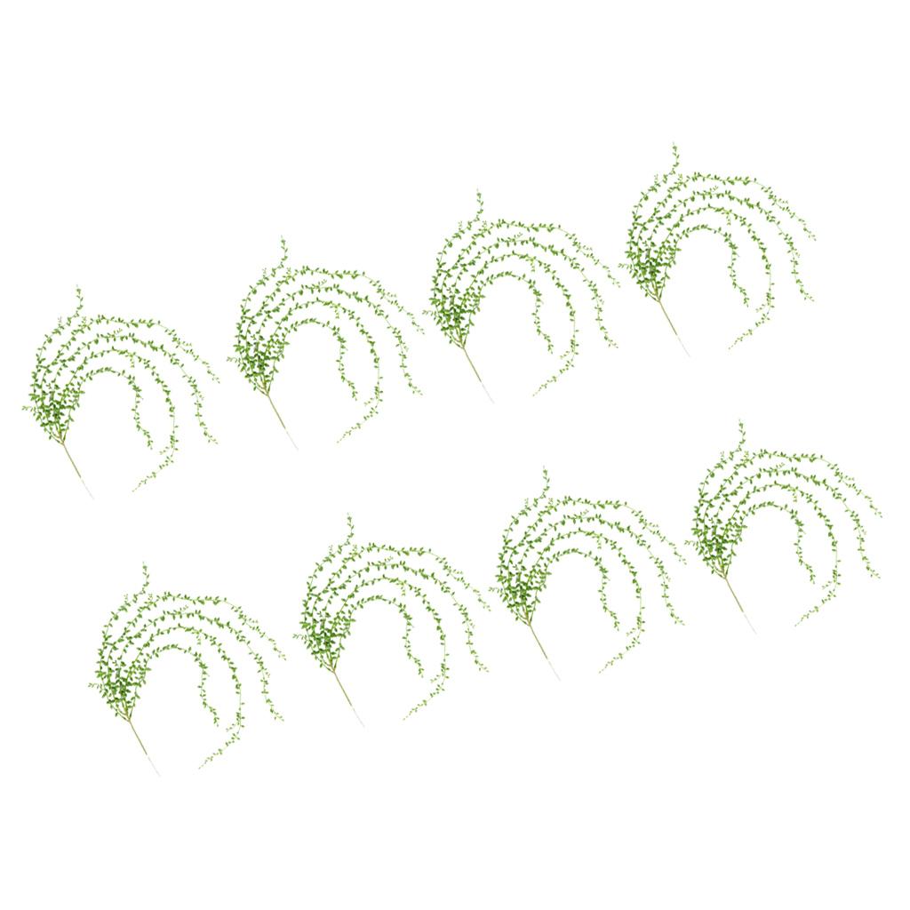 8pcs Artificial Wall Hanging Succulents Plants String of Pearls 5 Branch