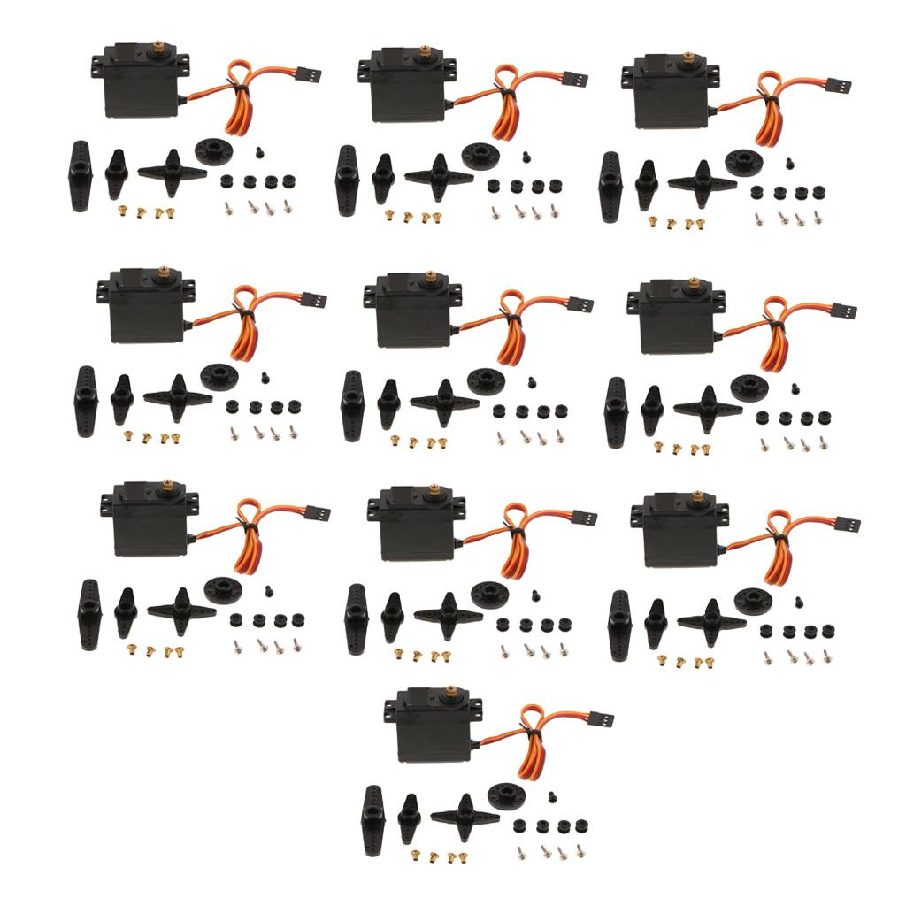 10x 15kg High Torque Metal Gears Dedicated Servo Motor For Robot Model Parts