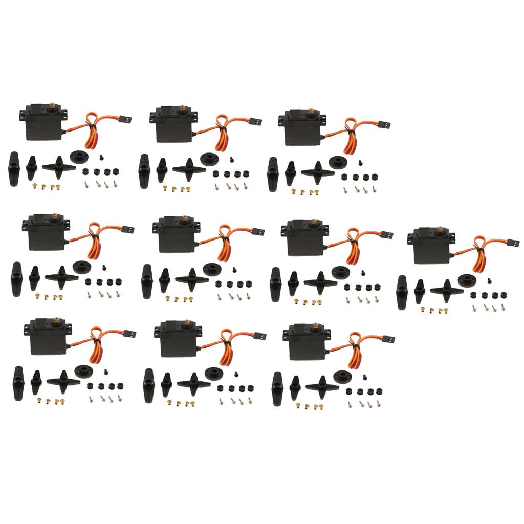 10x 15kg High Torque Metal Gears Dedicated Servo Motor For Robot Model Parts