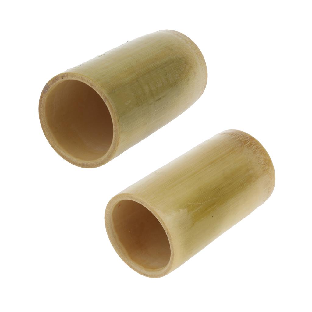 2x Natural Bamboo Handmade Anti Cellulite Massage Vacuum Cupping Suction Cup