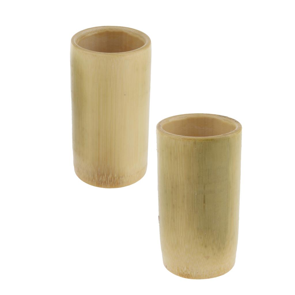 2x Natural Bamboo Handmade Anti Cellulite Massage Vacuum Cupping Suction Cup