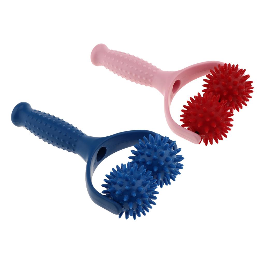 2 Pieces Handheld Acupuncture Spiky Massage Ball Shoulder Muscle Massager