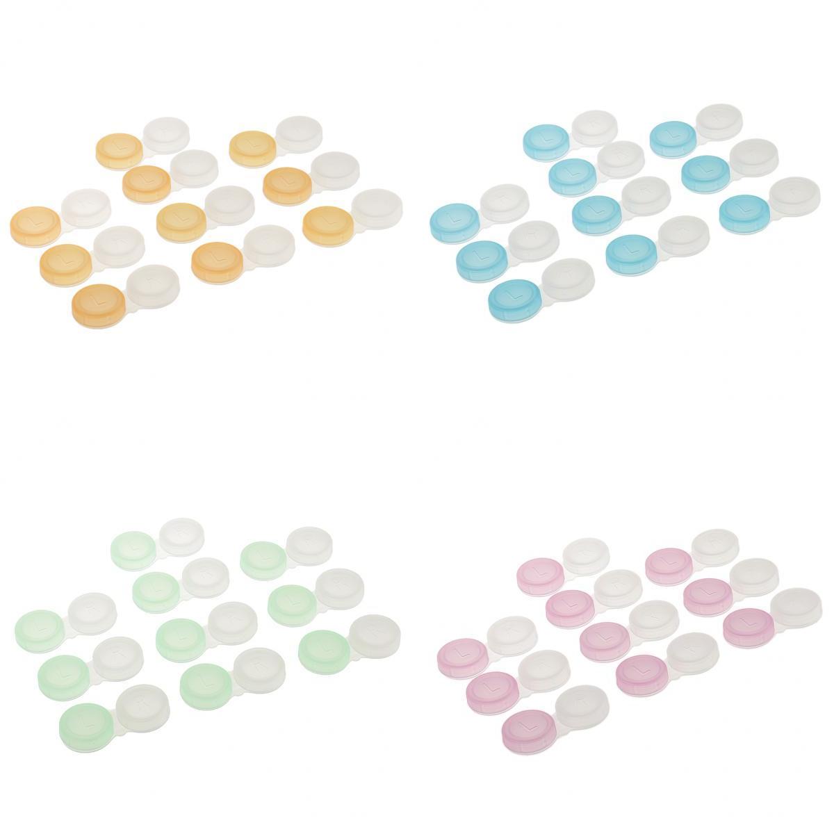 40Pieces Mini Contact Lens Box Travel Soaking Case Organizer Containers