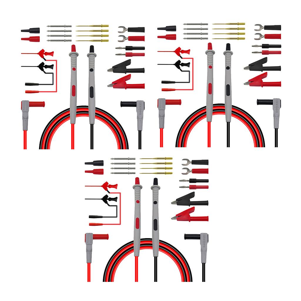 3 Set Multimeter Multi Meter Banana Plug Test Lead Probe Kit Set P1503D