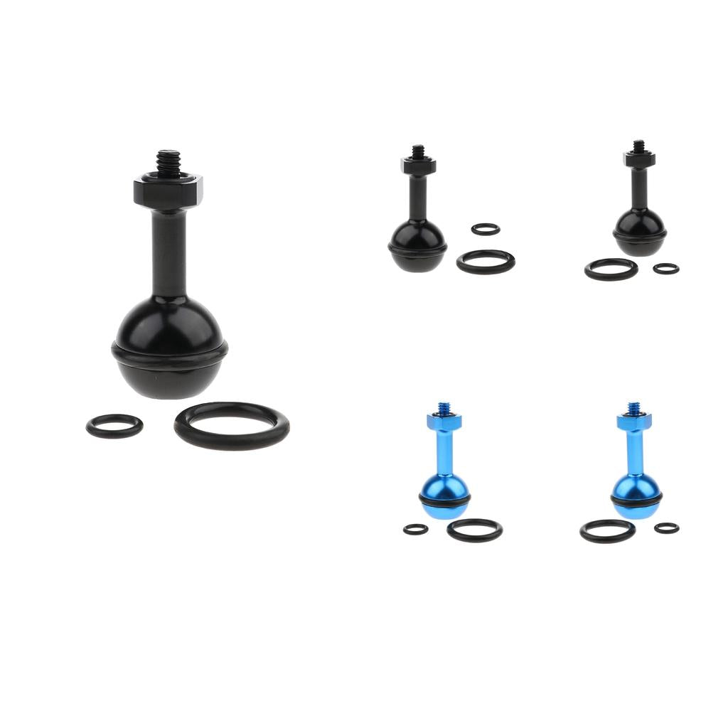 5 Pieces CNC Aluminum Alloy Diving Ball Head Mount Bracket for 6/5/4/3