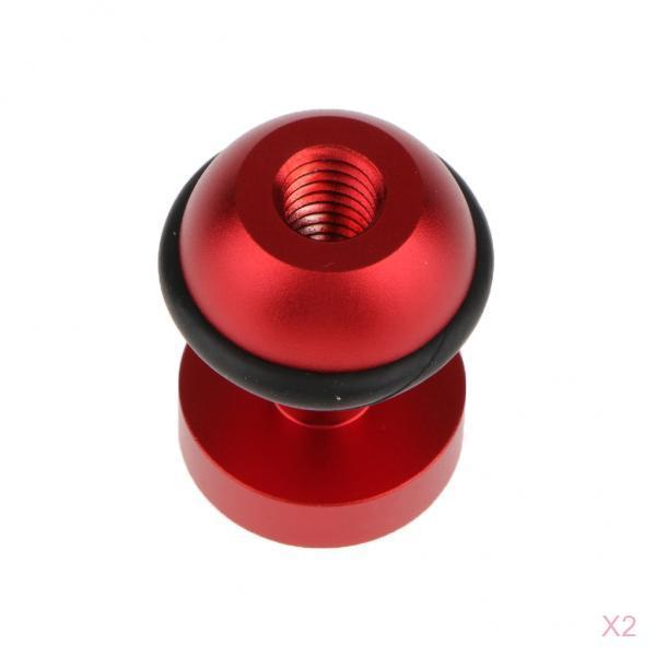 2x Arm 360 Degree Swivel Diving 1/4 Ball Head Flash Brackets for Hotshoe"