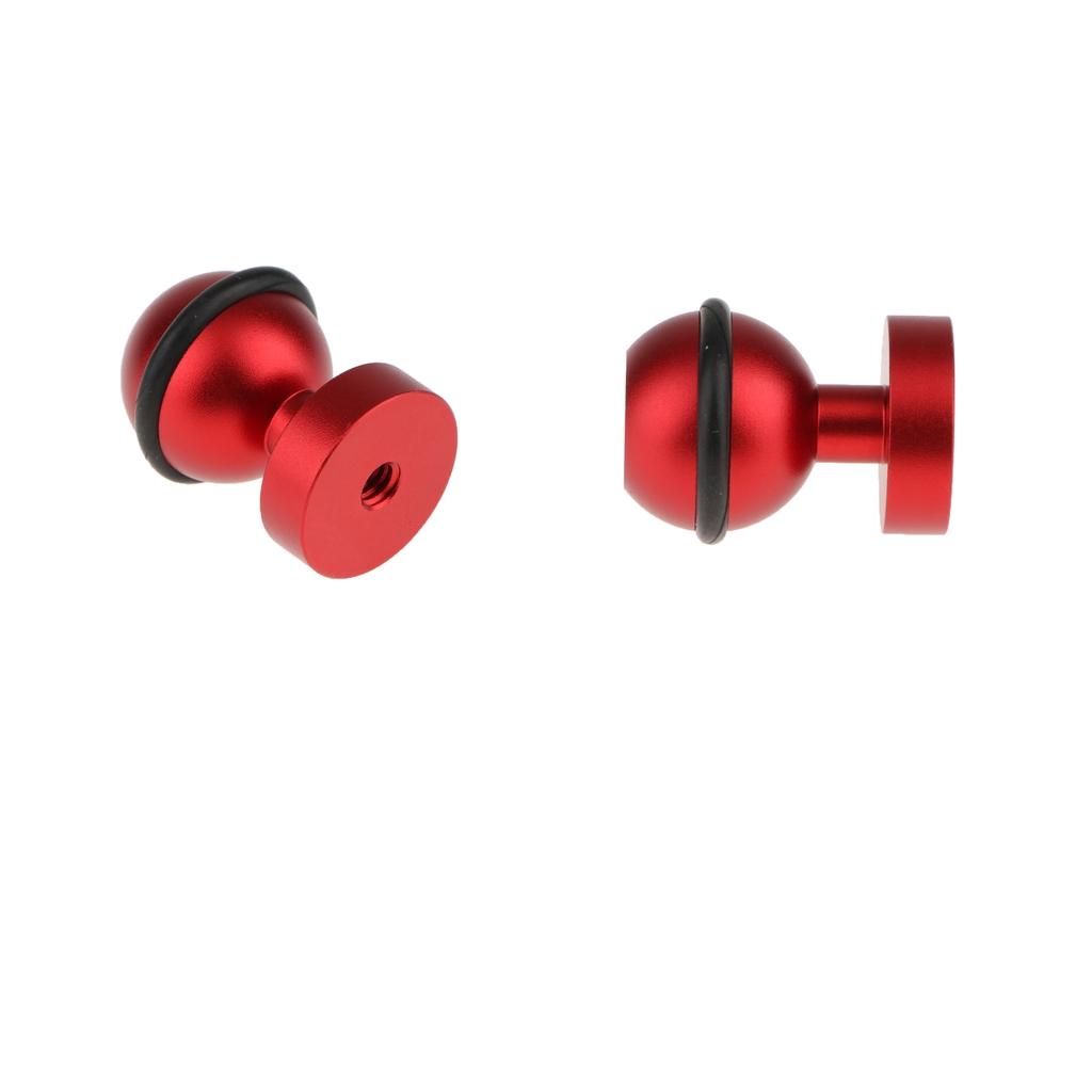 2x Arm 360 Degree Swivel Diving 1/4 Ball Head Flash Brackets for Hotshoe"