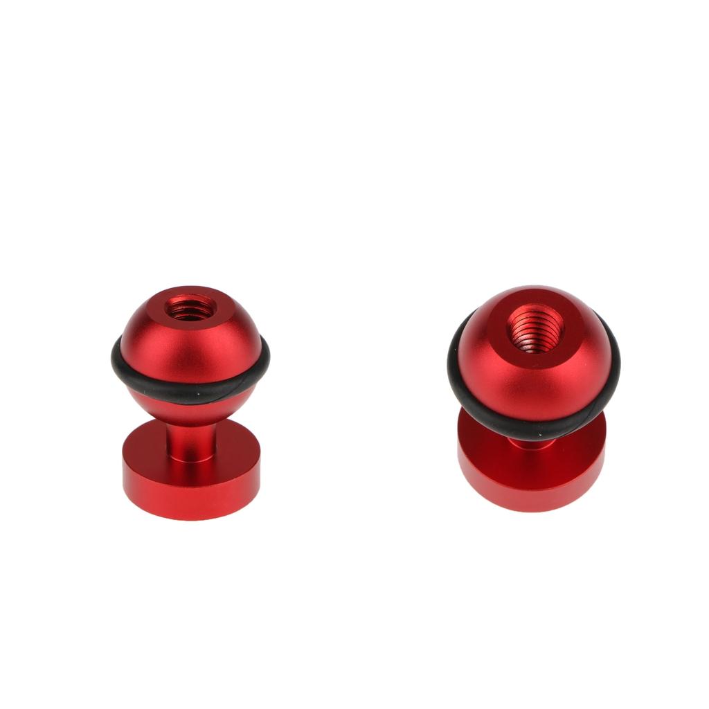 2x Arm 360 Degree Swivel Diving 1/4 Ball Head Flash Brackets for Hotshoe"