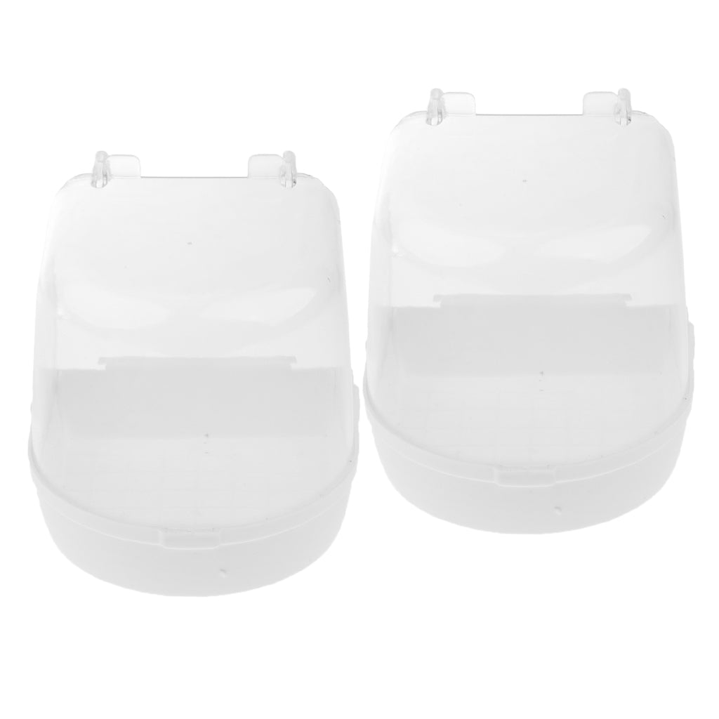 2x Pet Bath Supplies Hamster Mice Plastic Bathroom Cage Box Toy Toilet White