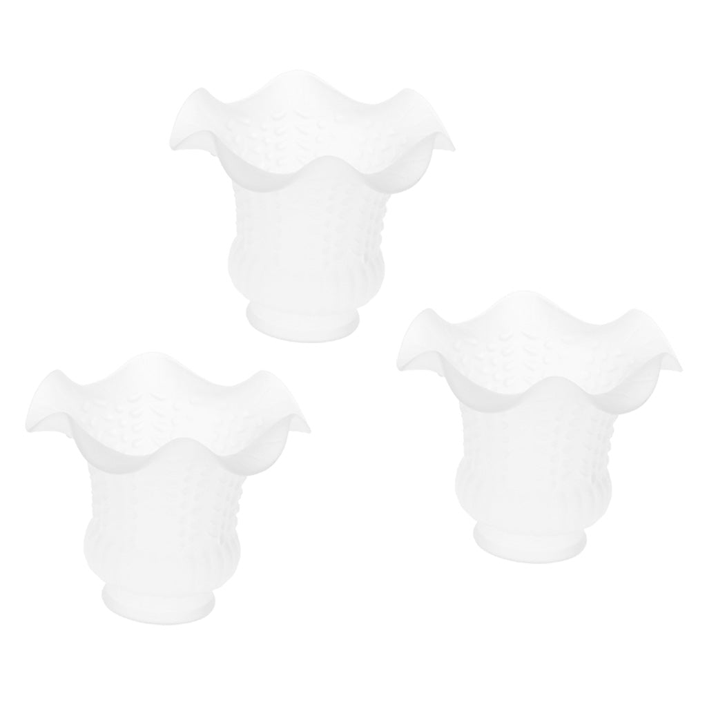 3pcs E27 Clear Glass Ceiling Fan Light Chandelier Wall Sconce Light Shades