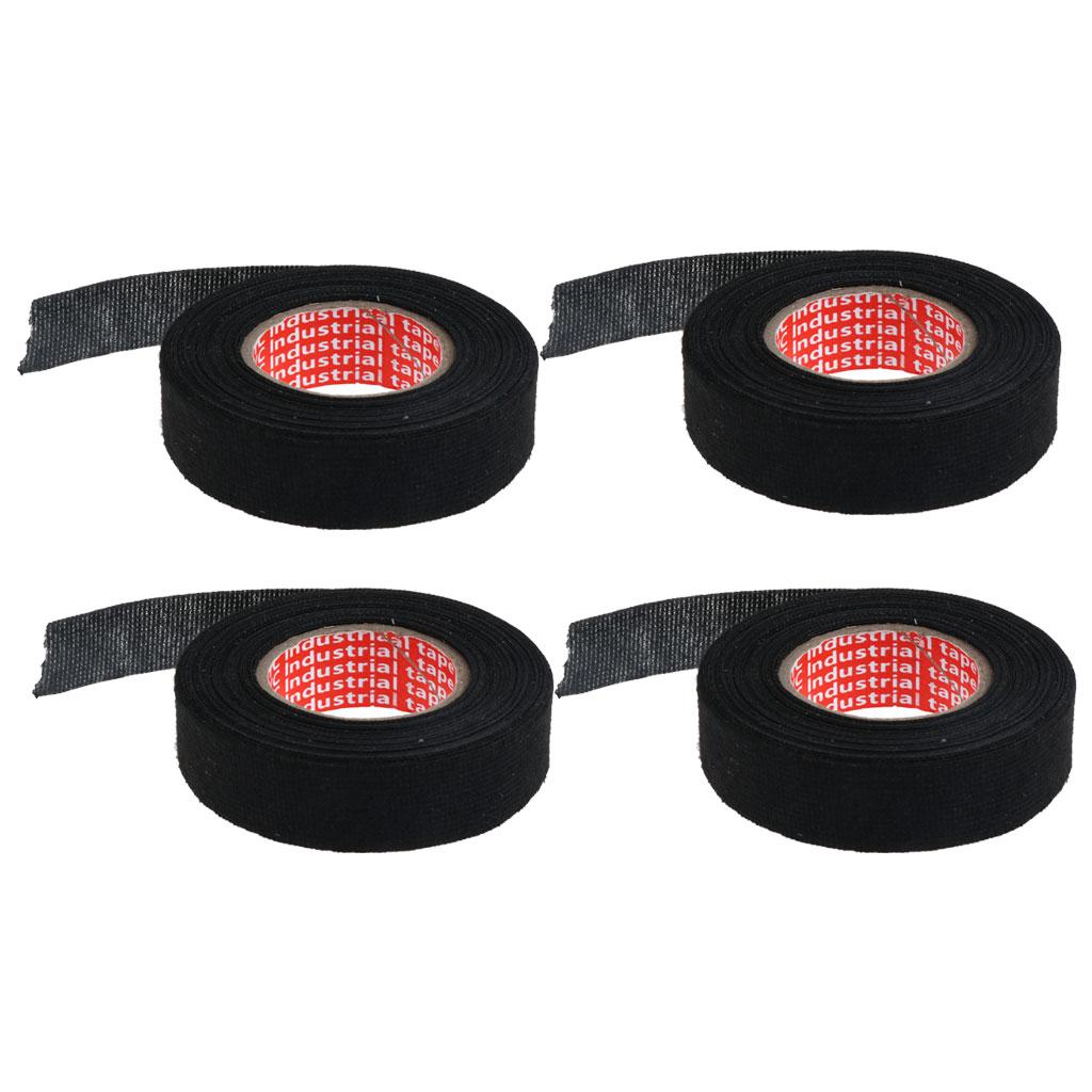 4pcs 15m Automotive Car Cable Loom Harness Wiring Tape Adhesive Fleece Cloth