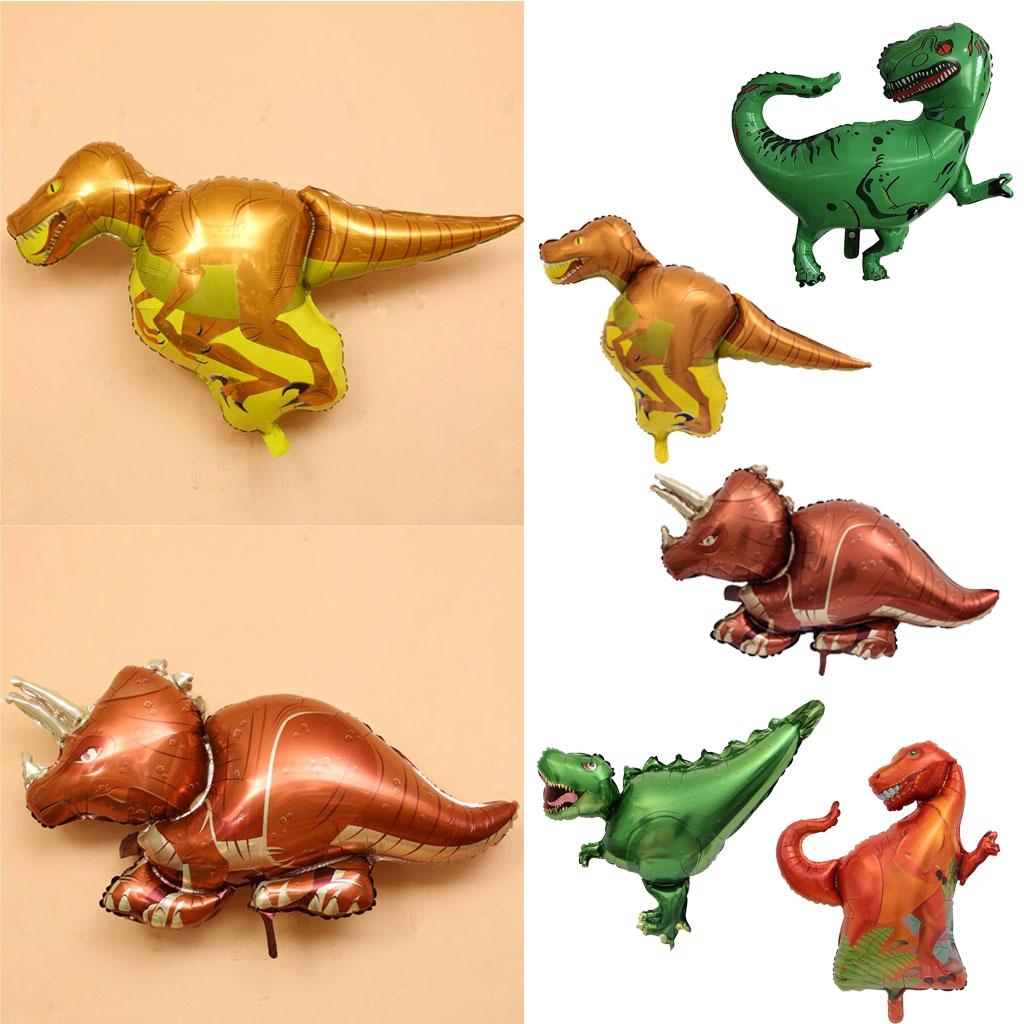 10pcs Set Dinosaur Aluminum Balloons for Kids Birthday Party Decoration