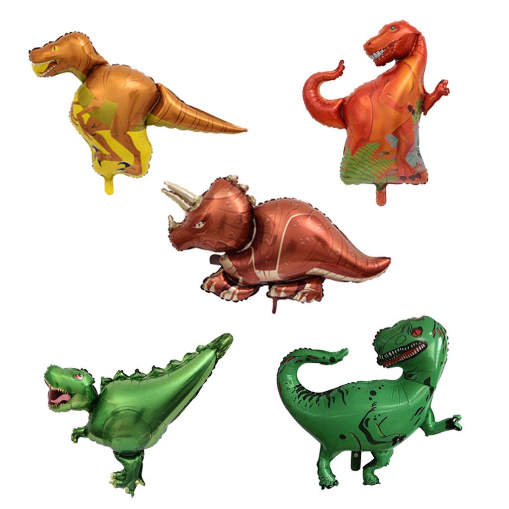 10pcs Set Dinosaur Aluminum Balloons for Kids Birthday Party Decoration