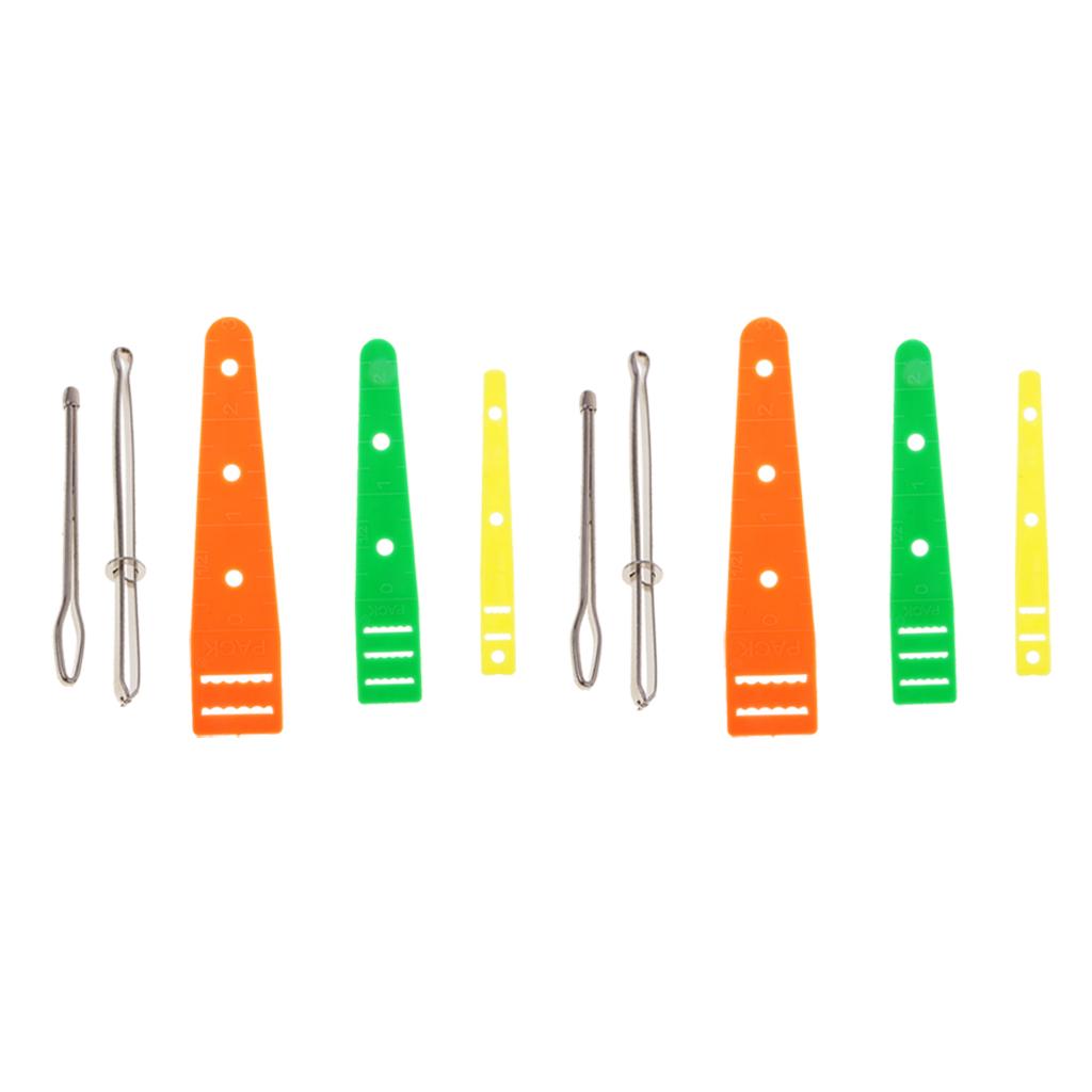 10pcs Assorted Bodkin Needles Threader Tweezers Elastic Threaders Guides