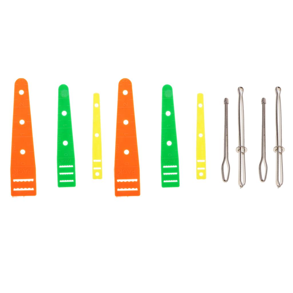 10pcs Assorted Bodkin Needles Threader Tweezers Elastic Threaders Guides