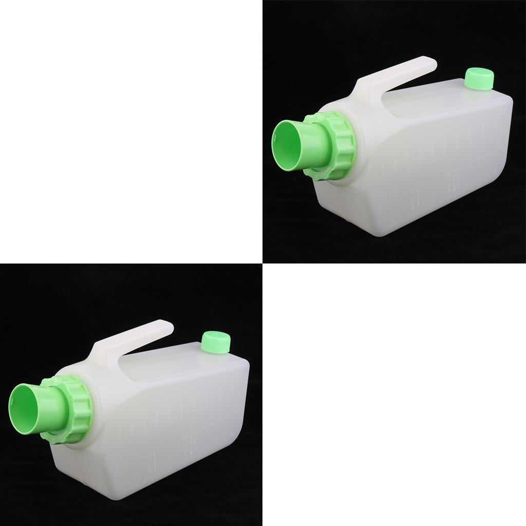 2X Elderly Patients Male Urinal Bottles Pee Bottle Night Drainage Containers