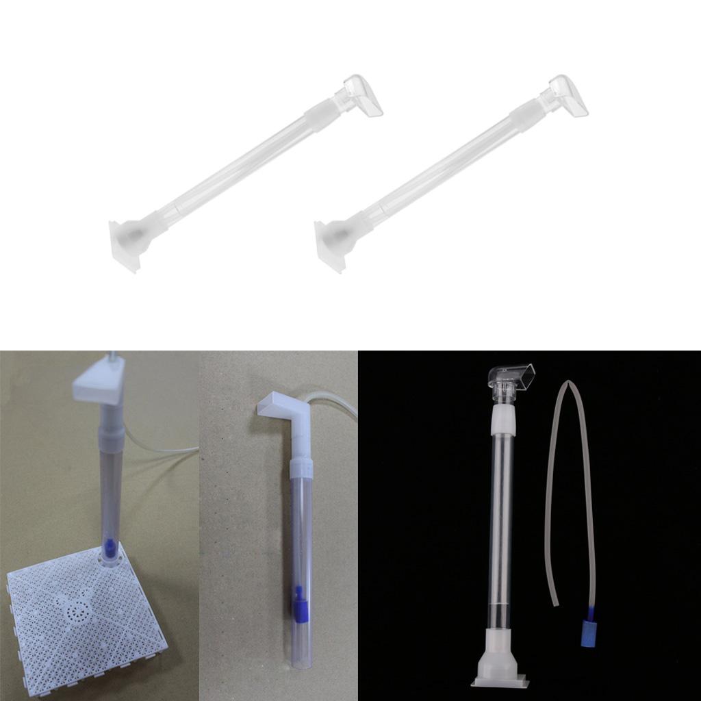 2 Pcs Aquarium Bottom Filter Accessory Tank Undergravel Intubation Tube