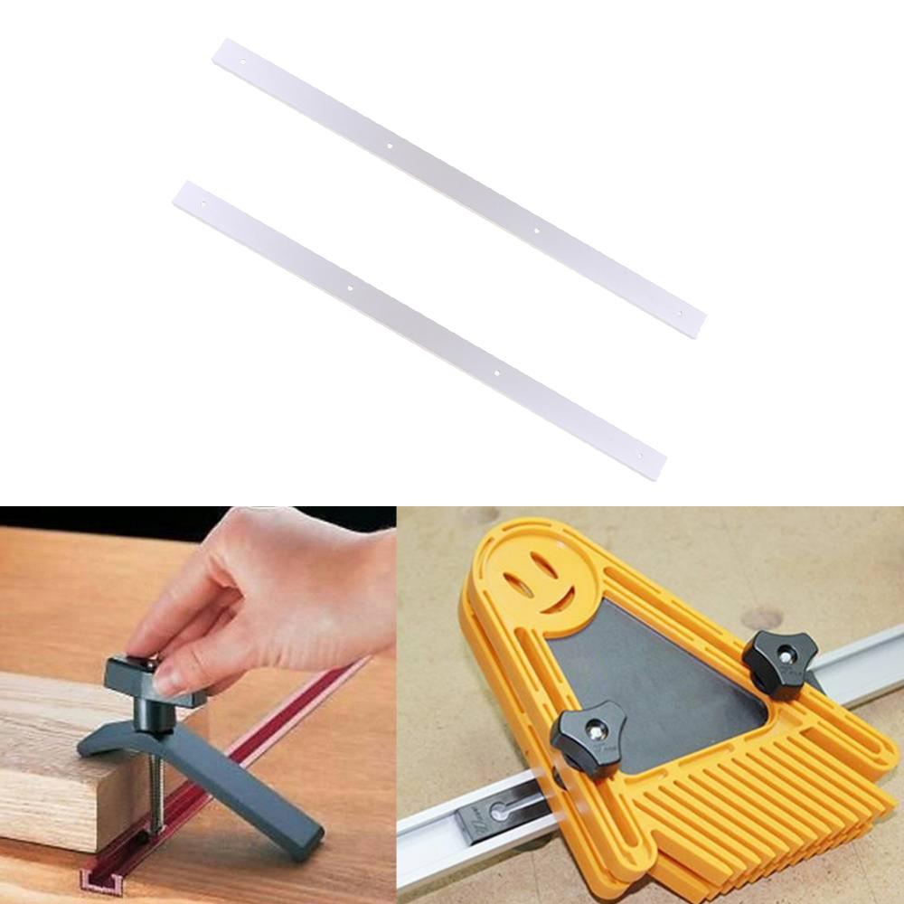 2pcs 600mm T-track Woodworking T-slot Miter Track Jig Fixture Router Table