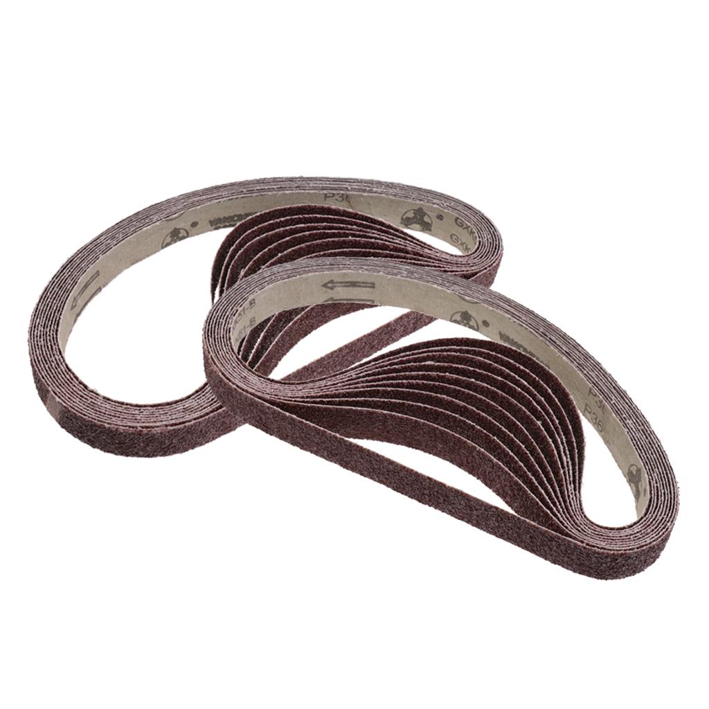 20 Pack Aluminum Oxide Abrasive Belt Sanding Sharpening Sander Belt 36 Grit