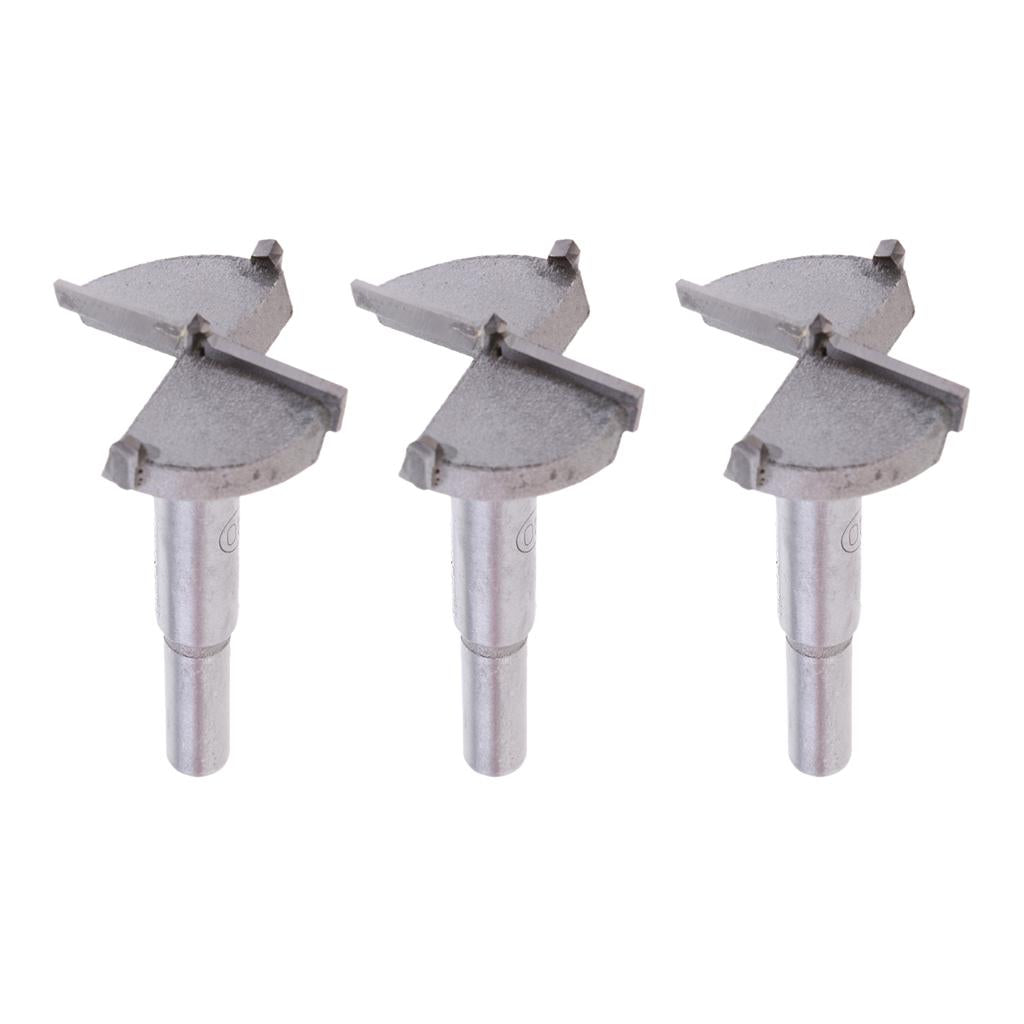 3x Forstner Bits Woodwork Boring Wood Cutter Drill Set Carbide 40mm