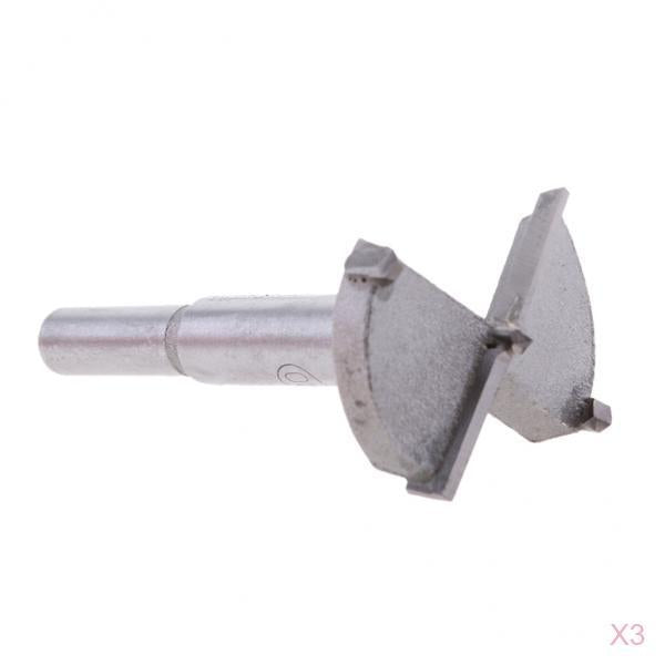 3x Forstner Bits Woodwork Boring Wood Cutter Drill Set Carbide 40mm