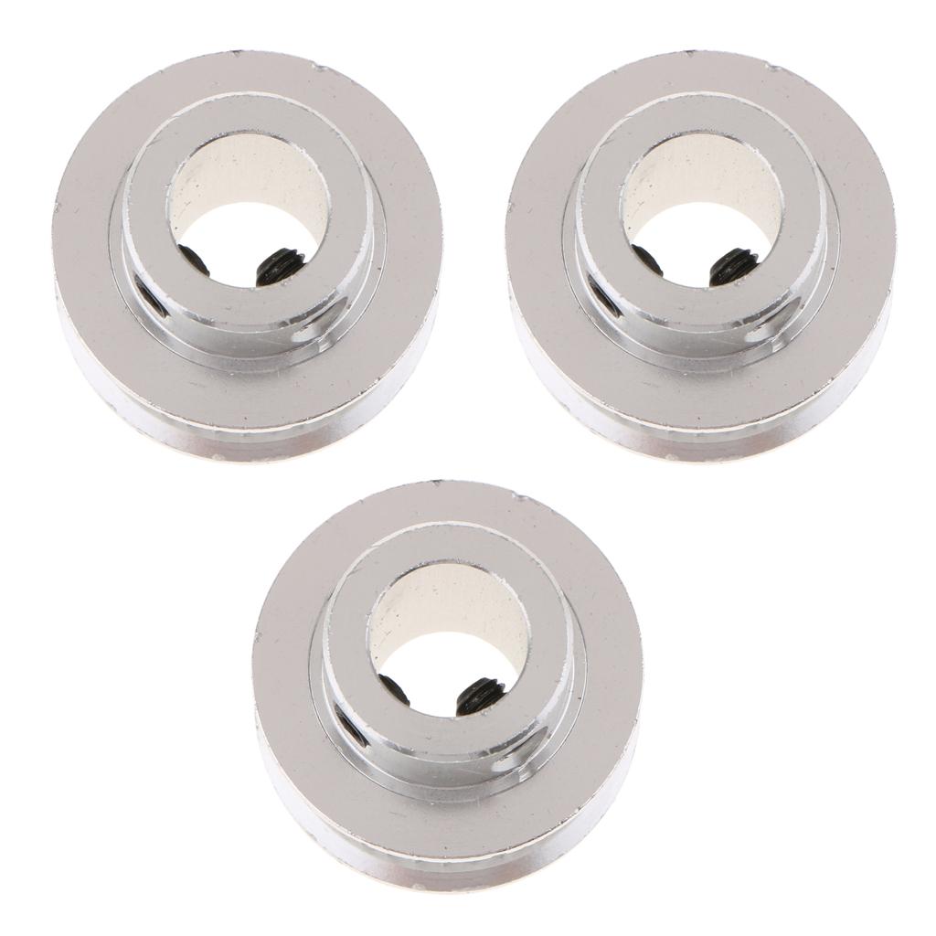 3PCS Aluminum Alloy 3D Printer GT2 Timing Belt Pulley 36 Teeth Bore 10mm