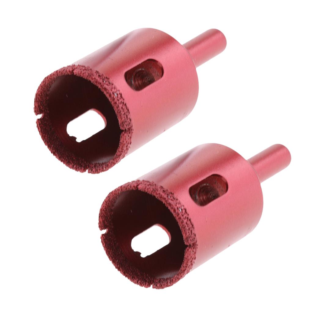 2 piece Diamond tool drill bit set glass ceramic marble tile 28mm