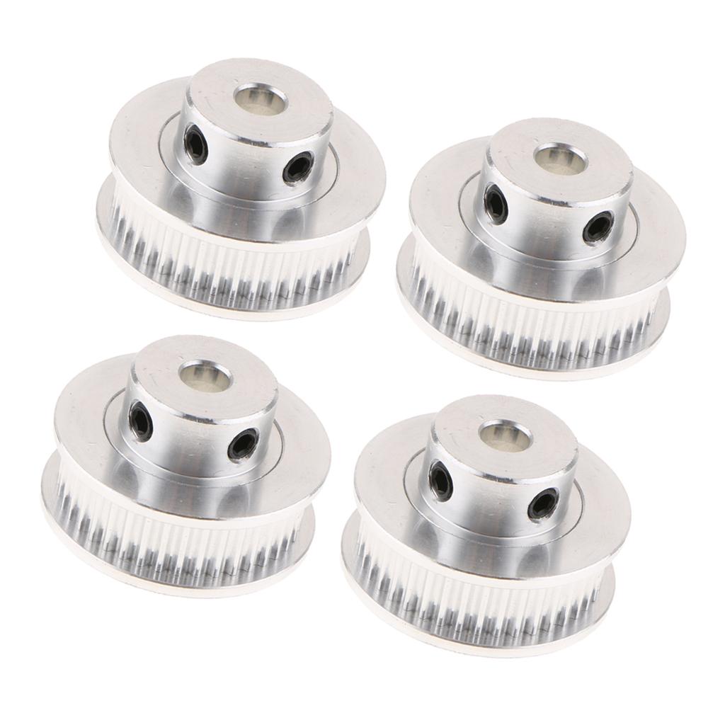 4PCS Aluminum Alloy 3D Printer GT2 Timing Belt Pulley 40 Teeth Bore 5mm