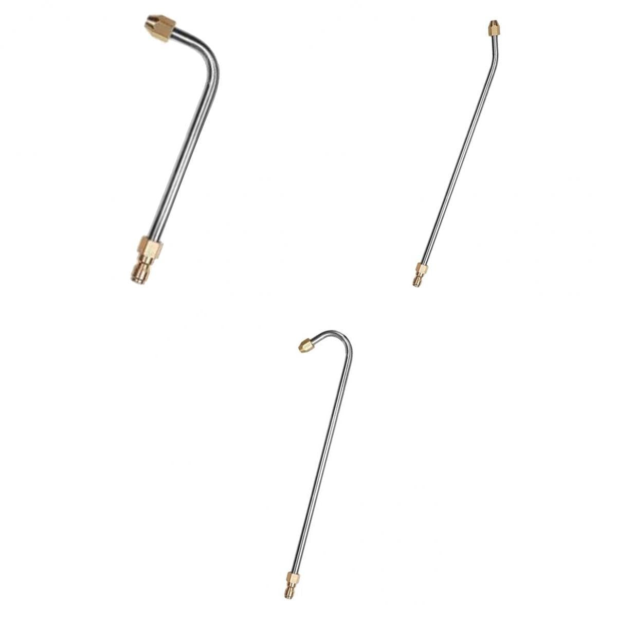 3pcs Pressure Washer Nozzle Angled Lance Spray Wand 1/4 Inch Quick Connect