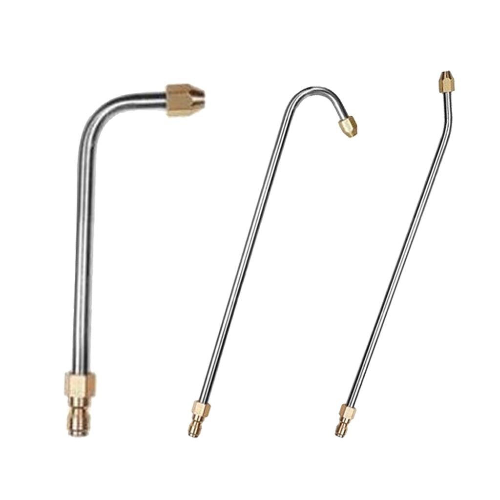 3pcs Pressure Washer Nozzle Angled Lance Spray Wand 1/4 Inch Quick Connect