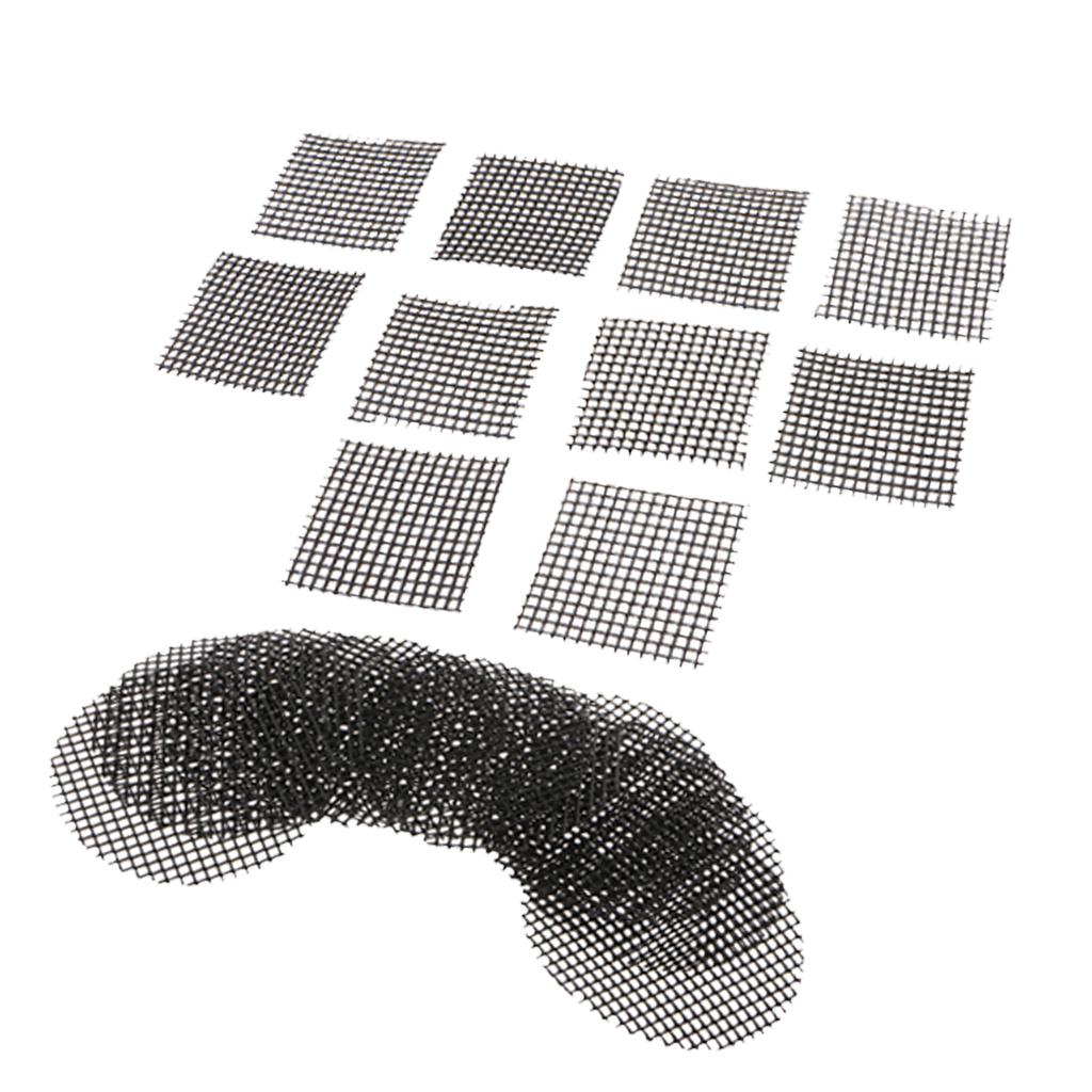 20pcs Plastic Drainage Mesh Sheet Bonsai Flowerpot Bottom Net Garden Care