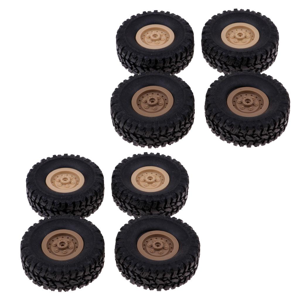8pcs Wheel Rim Tire Tyre for RC 1/16 Crawler Car WPL B14 B16 B24 C14 C24 B36