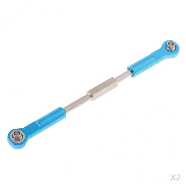2pc Adjustable Servo Linkage Pulling Steering Rod for HSP 94762 94763 RC Car