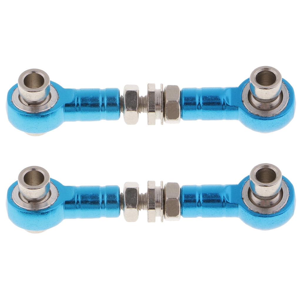 2xAdjustable Servo Linkage Pulling Steering Rods Arms for RC Car Spare Parts
