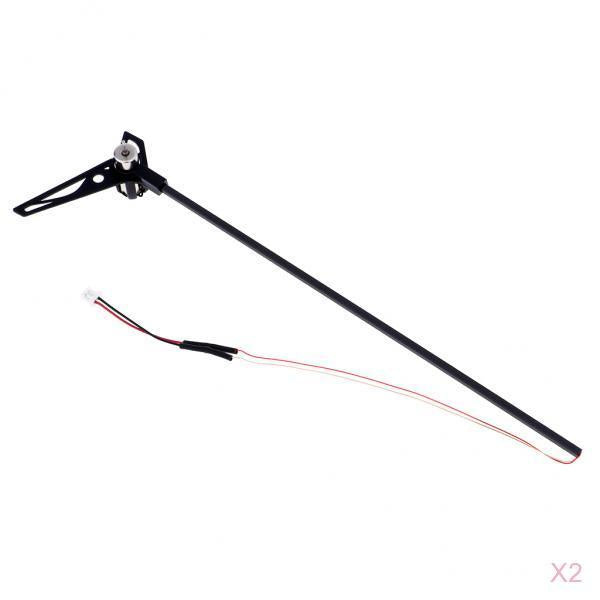 2pc RC Helicopter Tail Boom & Motor Assembly for WLtoys V911S V966 XK K100